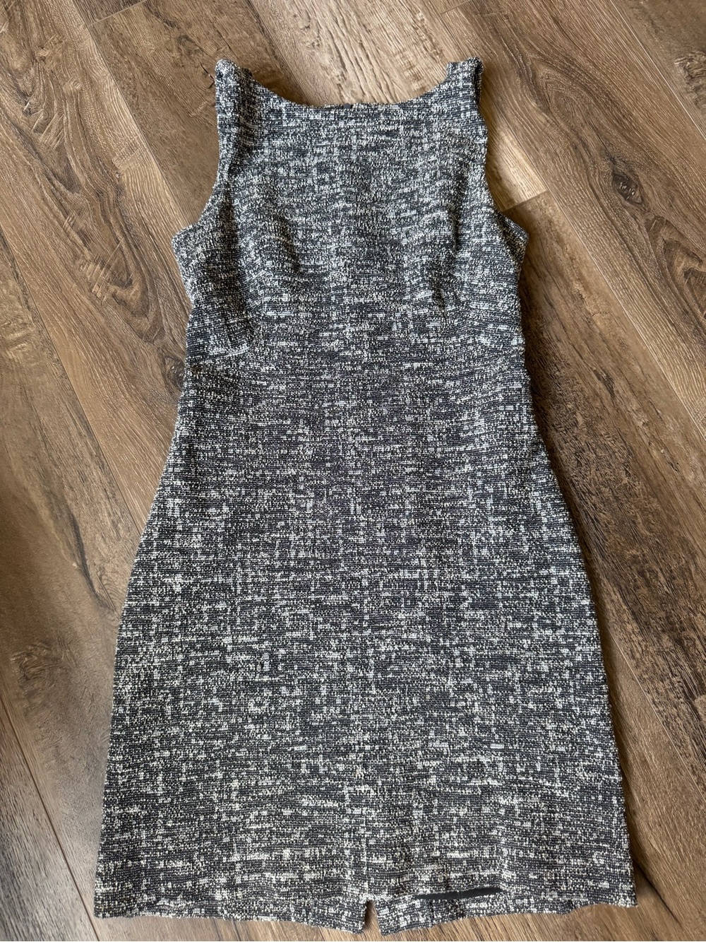 MM Lafleur Black & White Textured Sheath Dress